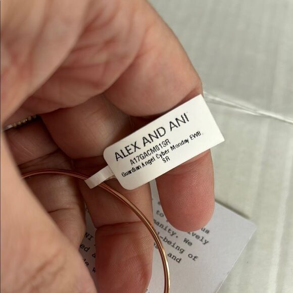 ALEX AND ANI NWT Gold Guardian Angel Bangle Bracelet Wings Gift Heavenly - Picture 11 of 12